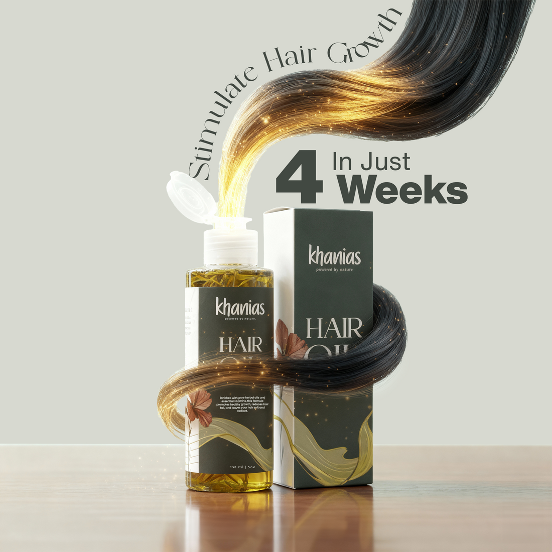 Khanias Hair Oil with 10+ Herbal Ingredients